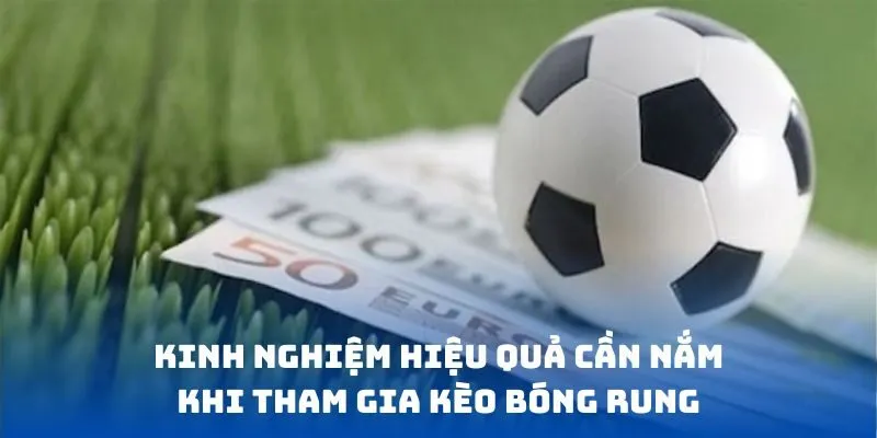 Kinh nghiệm hiệu quả cần nắm khi tham gia kèo bóng rung