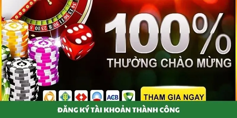 Thành viên đăng ký tài khoản thành công